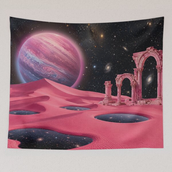Item preview, Dream Pools Beneath a Pink Planet designed and sold by Fern&Lantern.
