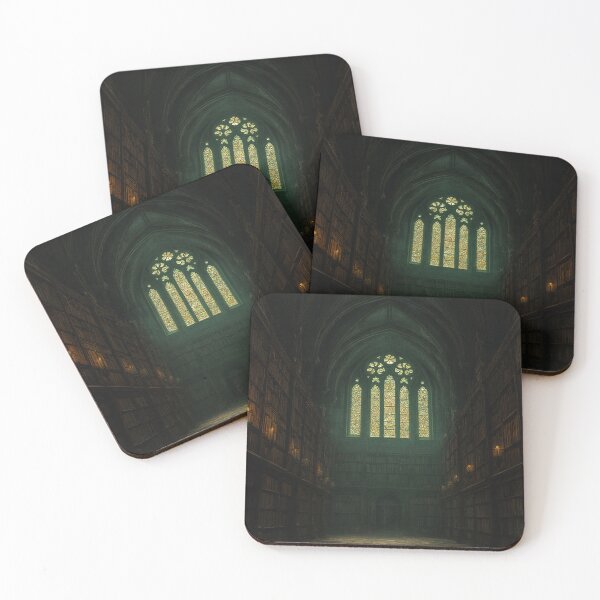 Item preview, Moody Dark Academia Gothic Library Art designed and sold by StudioForge.
