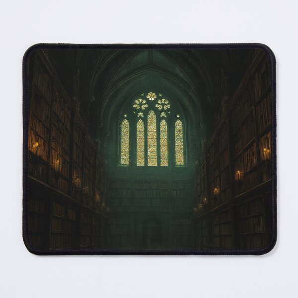 Item preview, Moody Dark Academia Gothic Library Art designed and sold by StudioForge.