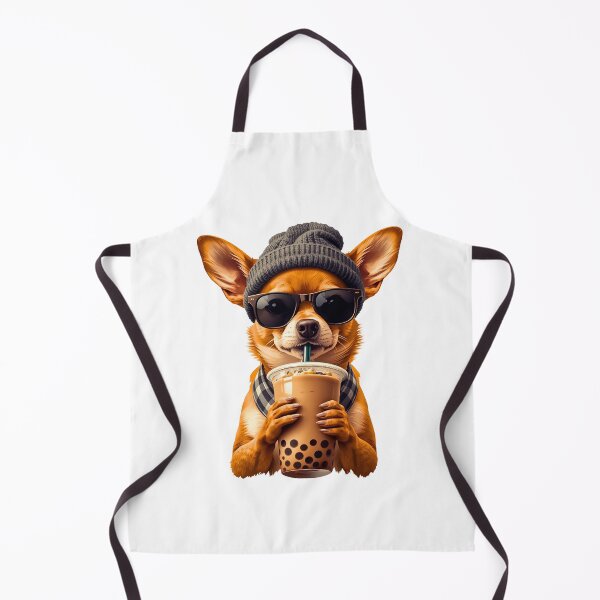 Item preview, Hipster Chihuahua Drinking Boba Tea | Cute Kawaii Dog Lover Design designed and sold by Fredster1966.