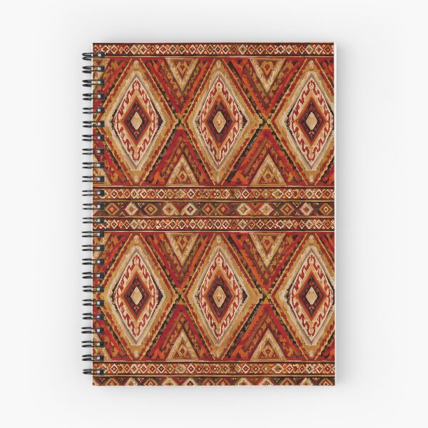 Item preview, Warm Red and Gold Geometric Boho Pattern designed and sold by zenjiinspired.