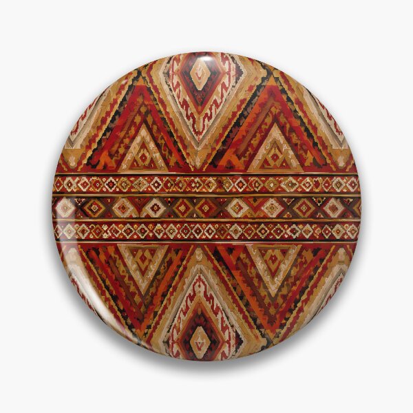 Item preview, Warm Red and Gold Geometric Boho Pattern designed and sold by zenjiinspired.