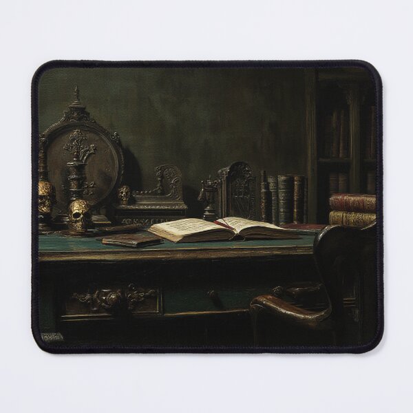 Item preview, Gothic Writing Desk Dark Academia Art designed and sold by StudioForge.
