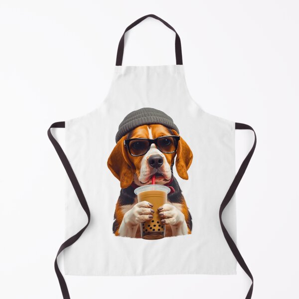 Item preview, Hipster Beagle Drinking Boba Tea | Cute Funny Dog Lover Design designed and sold by Fredster1966.