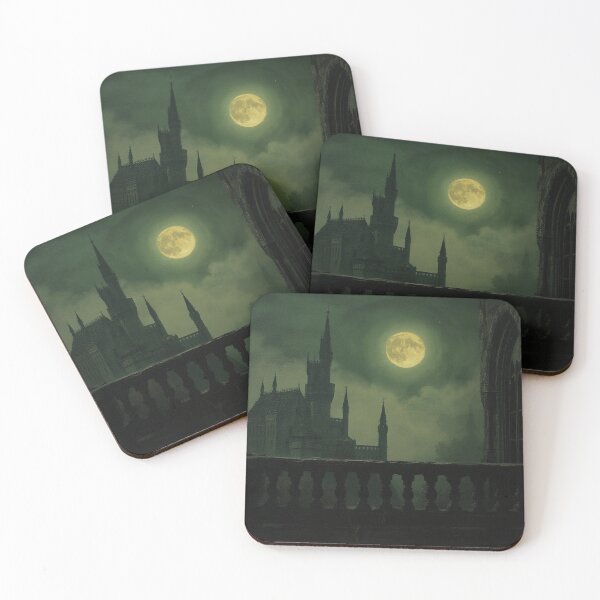 Item preview, Gothic Vampire Castle Under Full Moon designed and sold by StudioForge.