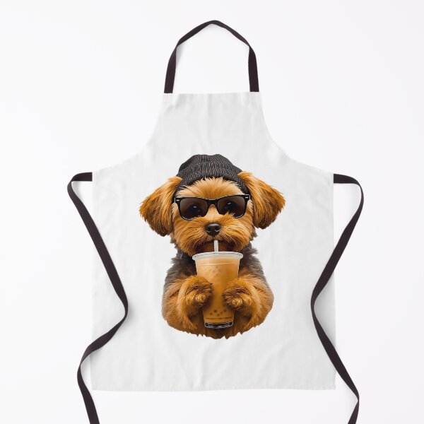 Item preview, Hipster Yorkipoo Drinking Boba Tea | Cute Yorkipoo Dog Lover Design designed and sold by Fredster1966.