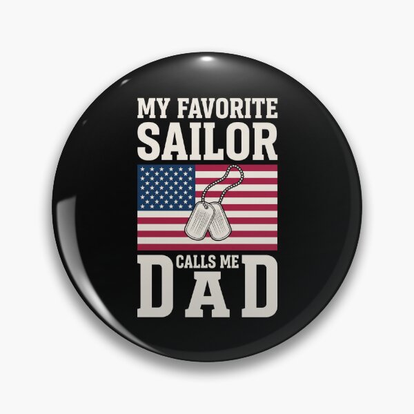 Item preview, My Favorite Sailor Calls Me Dad Navy Military Father American Patriot designed and sold by SofenArt.