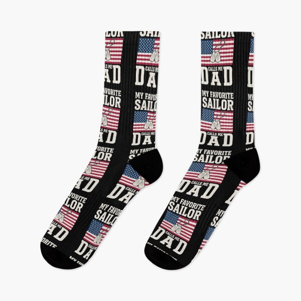 Item preview, My Favorite Sailor Calls Me Dad Navy Military Father American Patriot designed and sold by SofenArt.