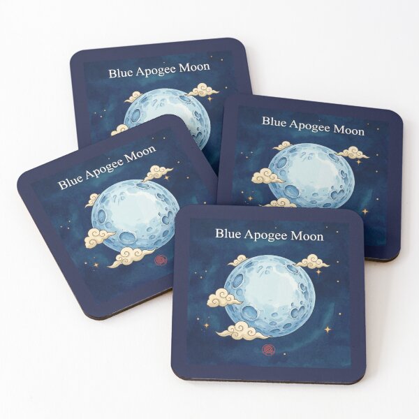 Item preview, Blue Apogee Moon: so far away and bright. designed and sold by DianaAlunaImage.