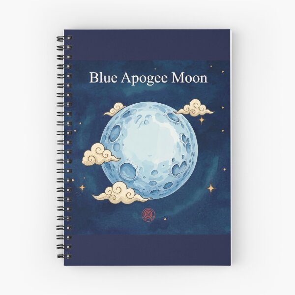 Item preview, Blue Apogee Moon: so far away and bright. designed and sold by DianaAlunaImage.