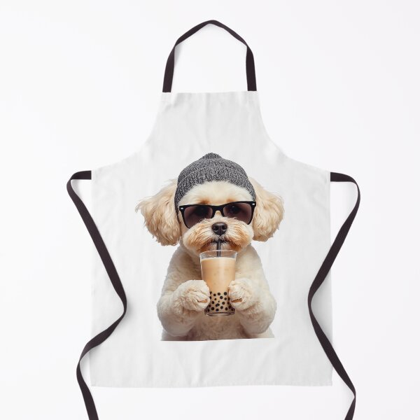Item preview, Hipster Bichon Frise Drinking Boba Tea | Cute Funny Dog Lover Design designed and sold by Fredster1966.
