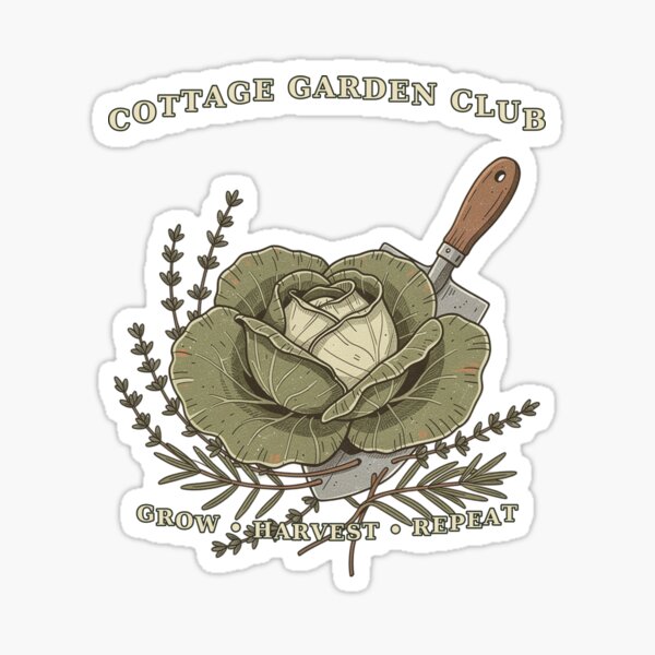 Item preview, Cottage Garden Club Cabbage designed and sold by printedthought.