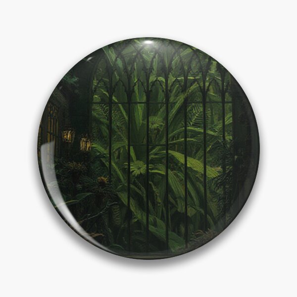 Item preview, Gothic Overgrown Greenhouse Aesthetic Art designed and sold by StudioForge.