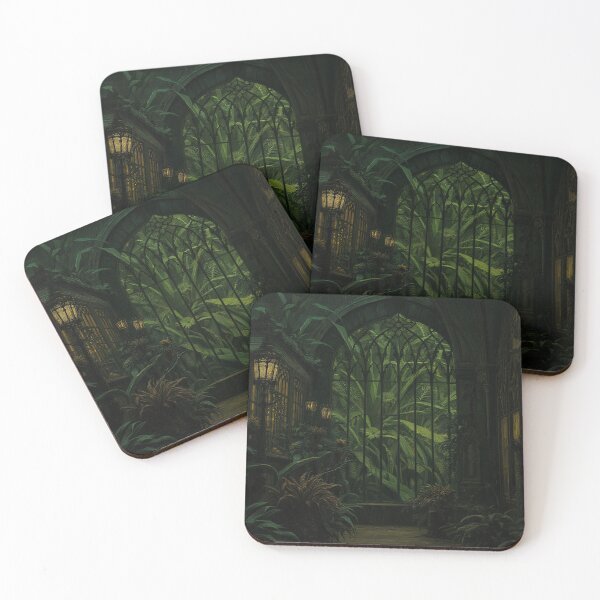 Item preview, Gothic Overgrown Greenhouse Aesthetic Art designed and sold by StudioForge.