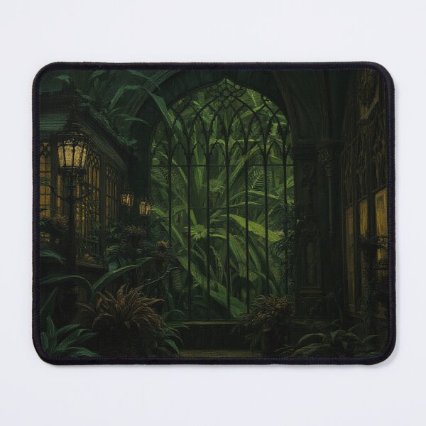 Item preview, Gothic Overgrown Greenhouse Aesthetic Art designed and sold by StudioForge.