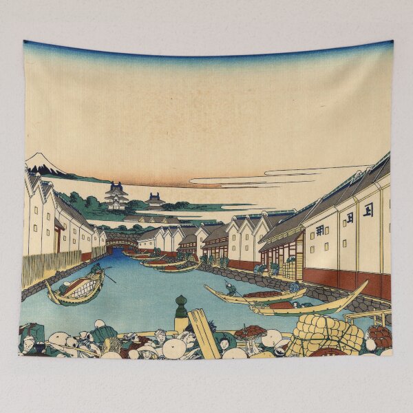 Artikelvorschau, Nihonbashi-Brücke in Edo - Katsushika Hokusai entworfen und verkauft von themasters.