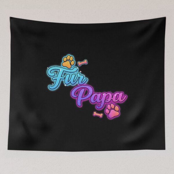 Item preview, Colorful Fur Papa Paw Print Design designed and sold by SoyLamderma.