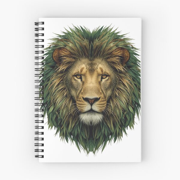 Item preview, Wild Grass Lion - Lion Head Made of Palm Leaves & Grass Mane designed and sold by Printerraworks.