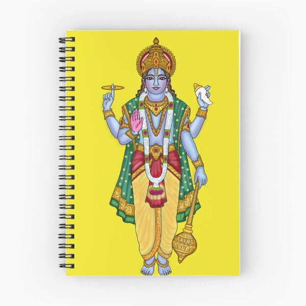 Item preview, Lord Vishnu Artwork | Divine Hindu God Digital Painting Illustration designed and sold by Harshit_Digital_Arts.