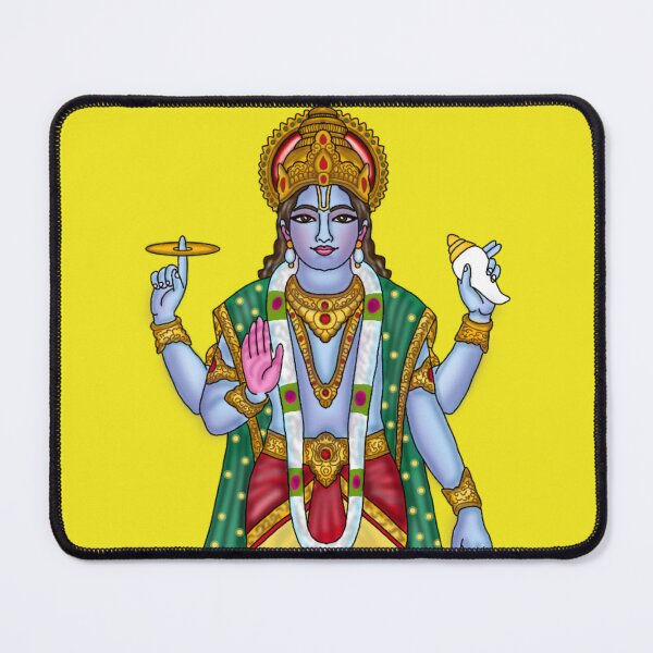 Item preview, Lord Vishnu Artwork | Divine Hindu God Digital Painting Illustration designed and sold by Harshit_Digital_Arts.