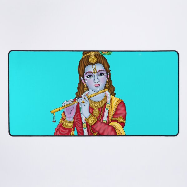 Item preview, Lord Krishna Artwork | Divine Hindu God Digital Painting Illustration designed and sold by Harshit_Digital_Arts.