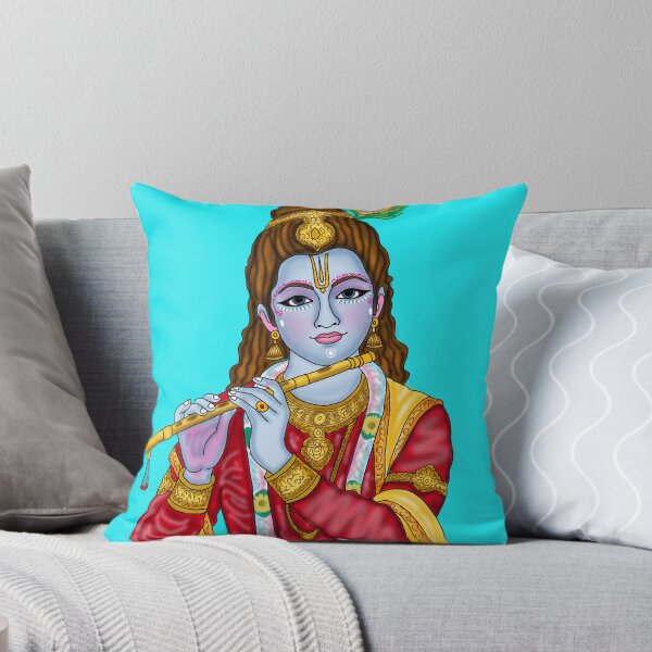 Item preview, Lord Krishna Artwork | Divine Hindu God Digital Painting Illustration designed and sold by Harshit_Digital_Arts.
