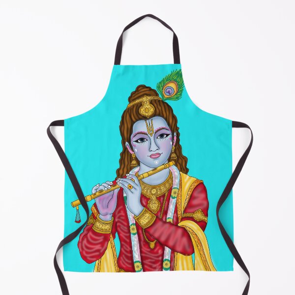 Item preview, Lord Krishna Artwork | Divine Hindu God Digital Painting Illustration designed and sold by Harshit_Digital_Arts.
