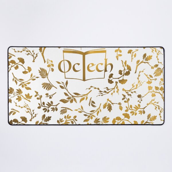 Item preview, OcTech logo with leaves, gold designed and sold by magpiekate.