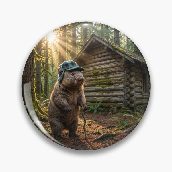 Item preview, Wombat Lumberjack Retires to His Log Cabin designed and sold by Tridentulus.