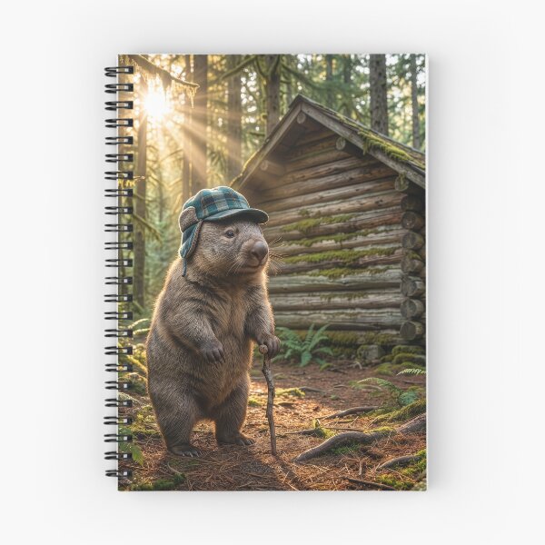 Item preview, Wombat Lumberjack Retires to His Log Cabin designed and sold by Tridentulus.