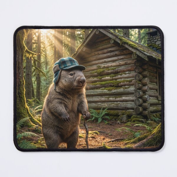 Item preview, Wombat Lumberjack Retires to His Log Cabin designed and sold by Tridentulus.