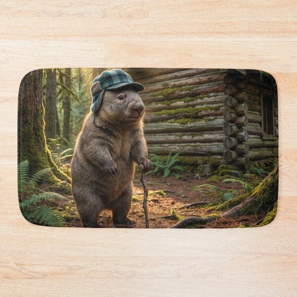 Item preview, Wombat Lumberjack Retires to His Log Cabin designed and sold by Tridentulus.