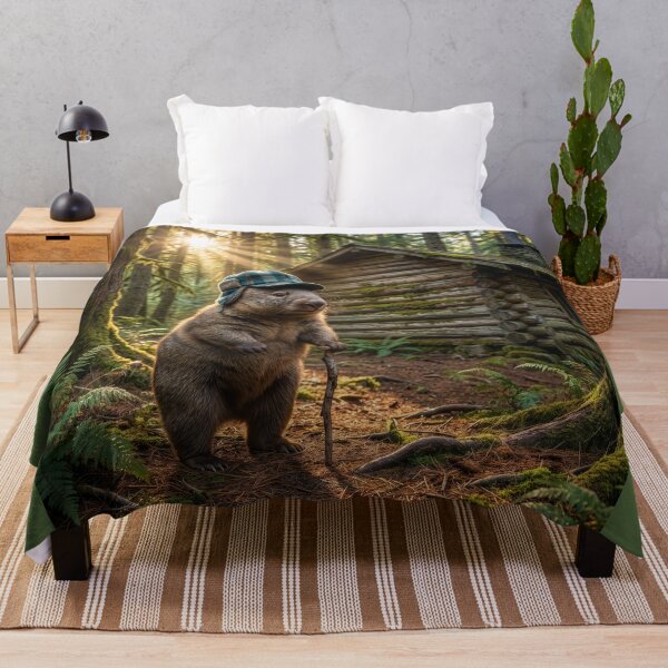 Item preview, Wombat Lumberjack Retires to His Log Cabin designed and sold by Tridentulus.