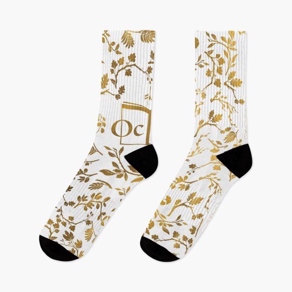 Item preview, OcTech logo with leaves, gold, name arch designed and sold by magpiekate.