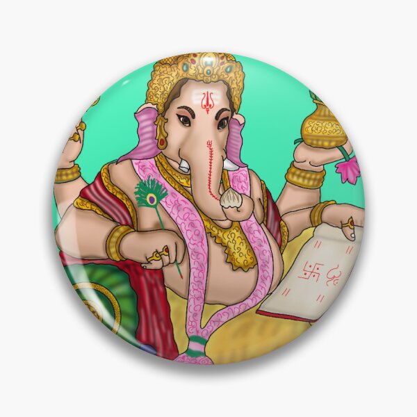 Item preview, Lord Ganesha Artwork | Divine Ganpati Digital Art & Hindu Spiritual Illustration  designed and sold by Harshit_Digital_Arts.