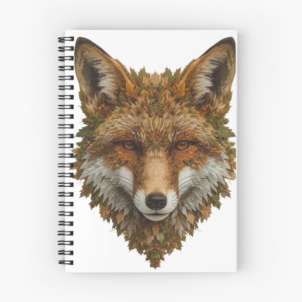 Item preview, Autumn Fox – Fox head made of autumn leaves designed and sold by Printerraworks.