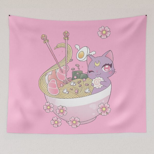 Item preview, Moon eating ramen designed and sold by YChangShop.
