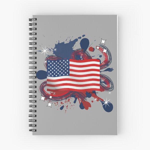 Item preview, USA Flag with paint splatter designed and sold by artbyomega.