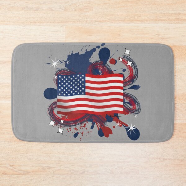 Item preview, USA Flag with paint splatter  designed and sold by artbyomega.