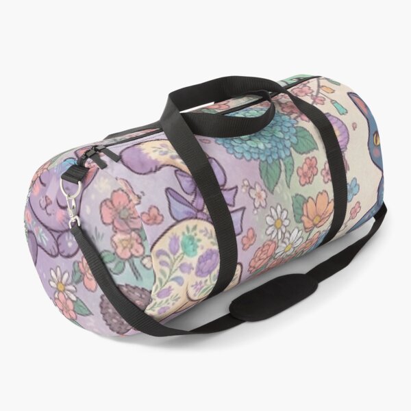Item preview, Cute Fantasy Cats Floral Garden Seamless Pattern designed and sold by Iampoji.