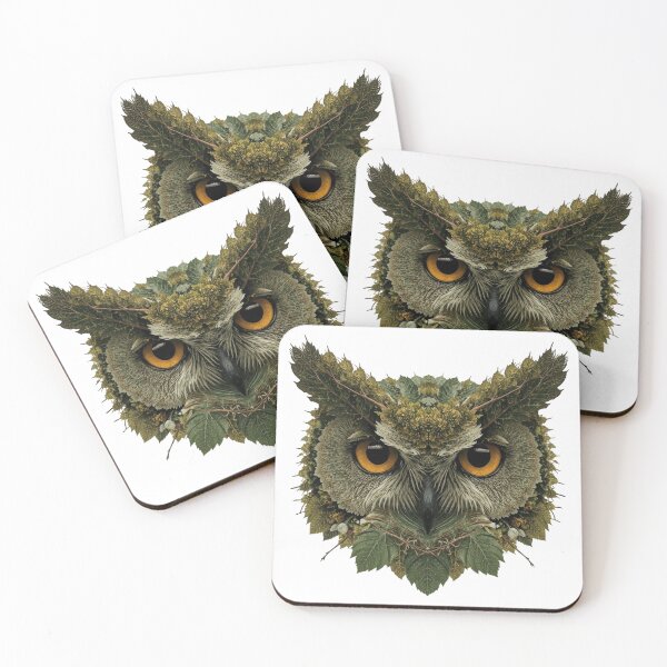 Item preview, Nature's Guardian - Mystical Leaf Owl designed and sold by Printerraworks.
