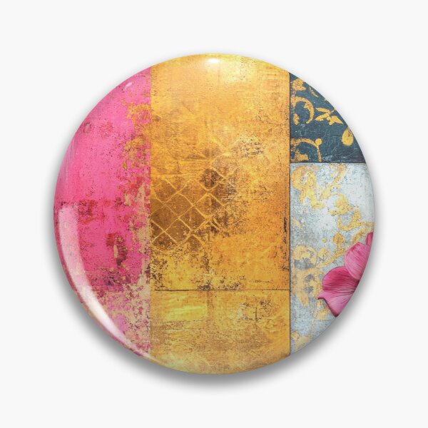 Item preview, Shabby Chic Pink And Golden Distressed Vintage Abstract designed and sold by DEC02.