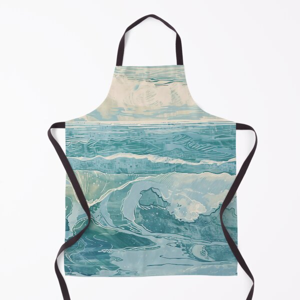Item preview, Copy of Woodcut, seascape, waves C designed and sold by CrumbBumStudio.