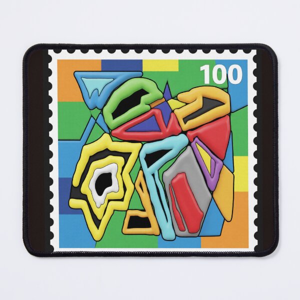 Item preview, jumbled C stamp colorful geometric abstract stamp design designed and sold by SmashingDeals.