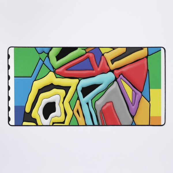 Item preview, jumbled C stamp colorful geometric abstract stamp design designed and sold by SmashingDeals.