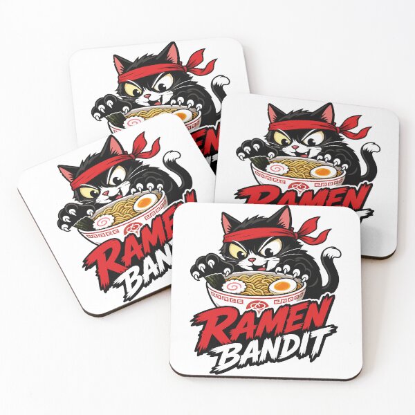 Item preview,  cat eating ramen Ramen Thief Cat | Funny Ramen Bandit | Mischievous Cat T-Shirt designed and sold by Uglyandcute.