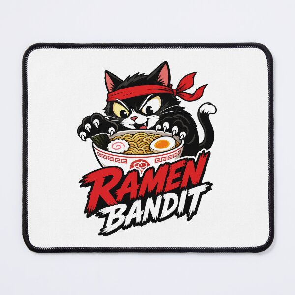 Item preview,  cat eating ramen Ramen Thief Cat | Funny Ramen Bandit | Mischievous Cat T-Shirt designed and sold by Uglyandcute.