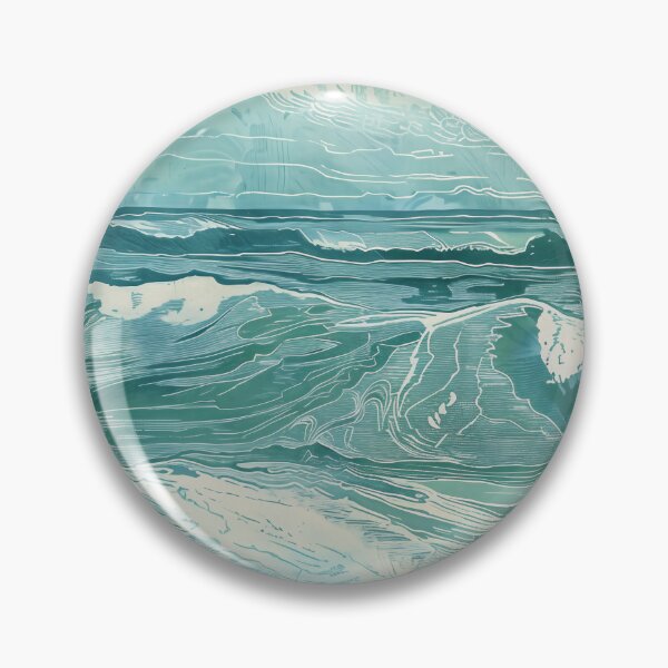 Item preview, Copy of Copy of Woodcut, seascape, waves B designed and sold by CrumbBumStudio.