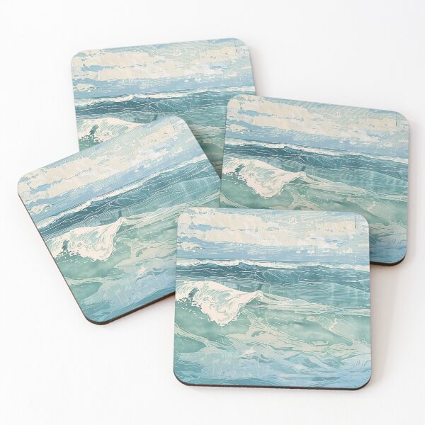 Item preview, Copy of Copy of Copy of Woodcut, seascape, waves A designed and sold by CrumbBumStudio.