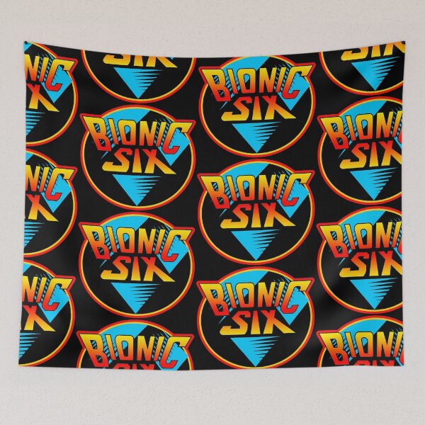 Item preview, The Bionic Six - Classic Sci Fi Animated Series Logo designed and sold by darklordpug.